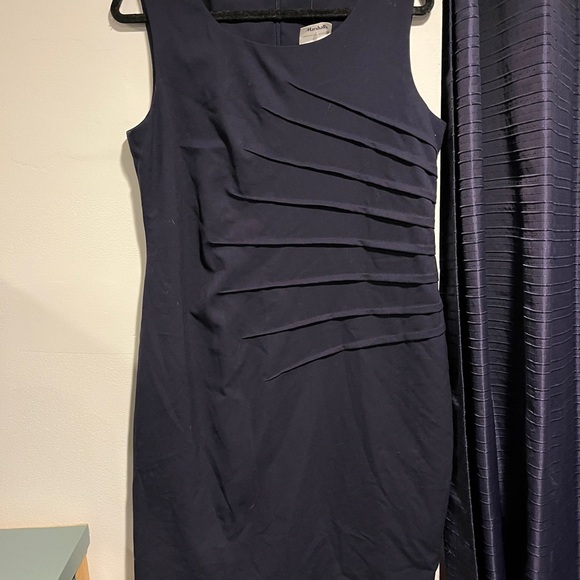 Marshalls Navy Textured Mini Dress - Picture 1 of 2